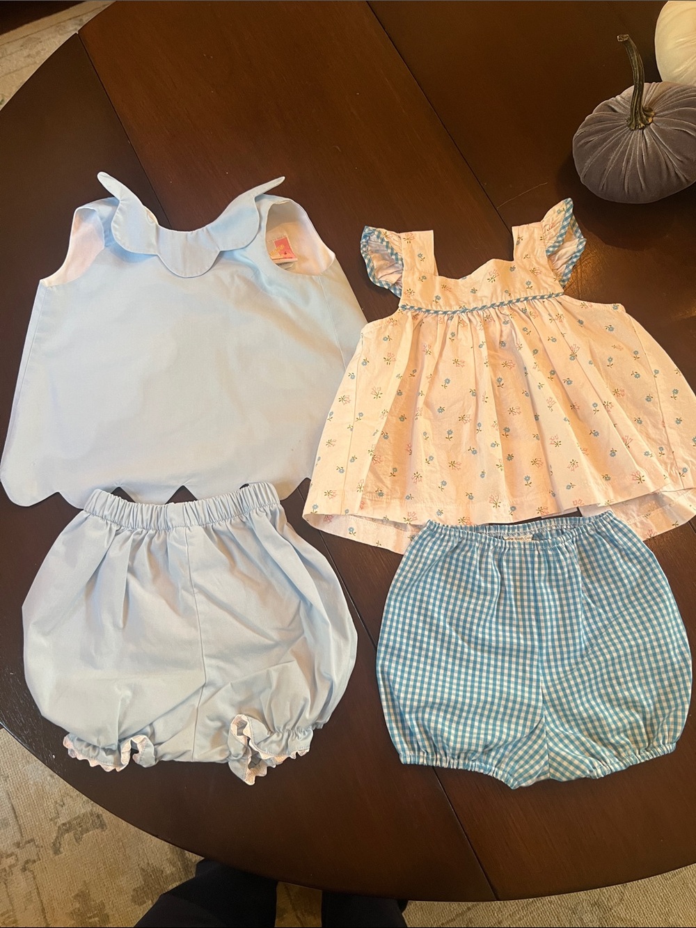 Two Matching Bloomer Sets - girls 18 months